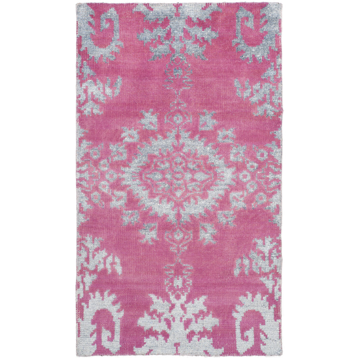 SAFAVIEH Stone Wash STW235C Hand-knotted Fuchsia Rug Image 3