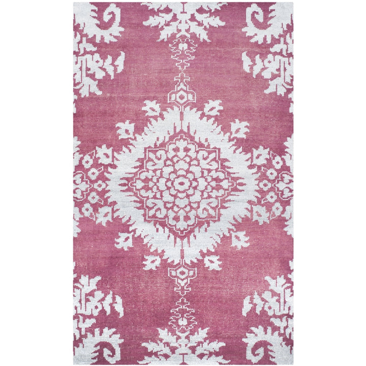 SAFAVIEH Stone Wash STW235C Hand-knotted Fuchsia Rug Image 4