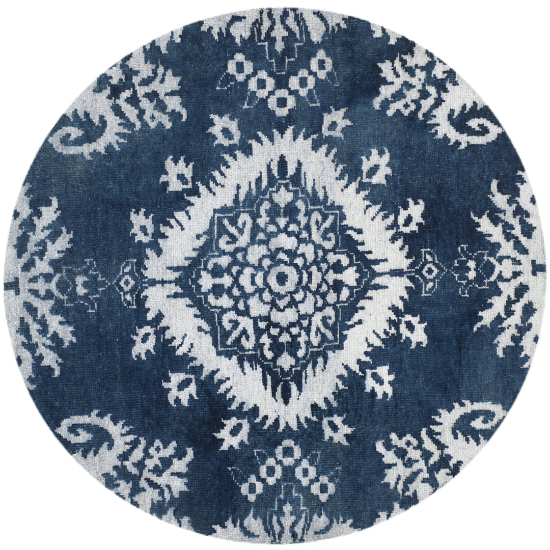 SAFAVIEH Stone Wash STW235B Hand-knotted Indigo Rug Image 8