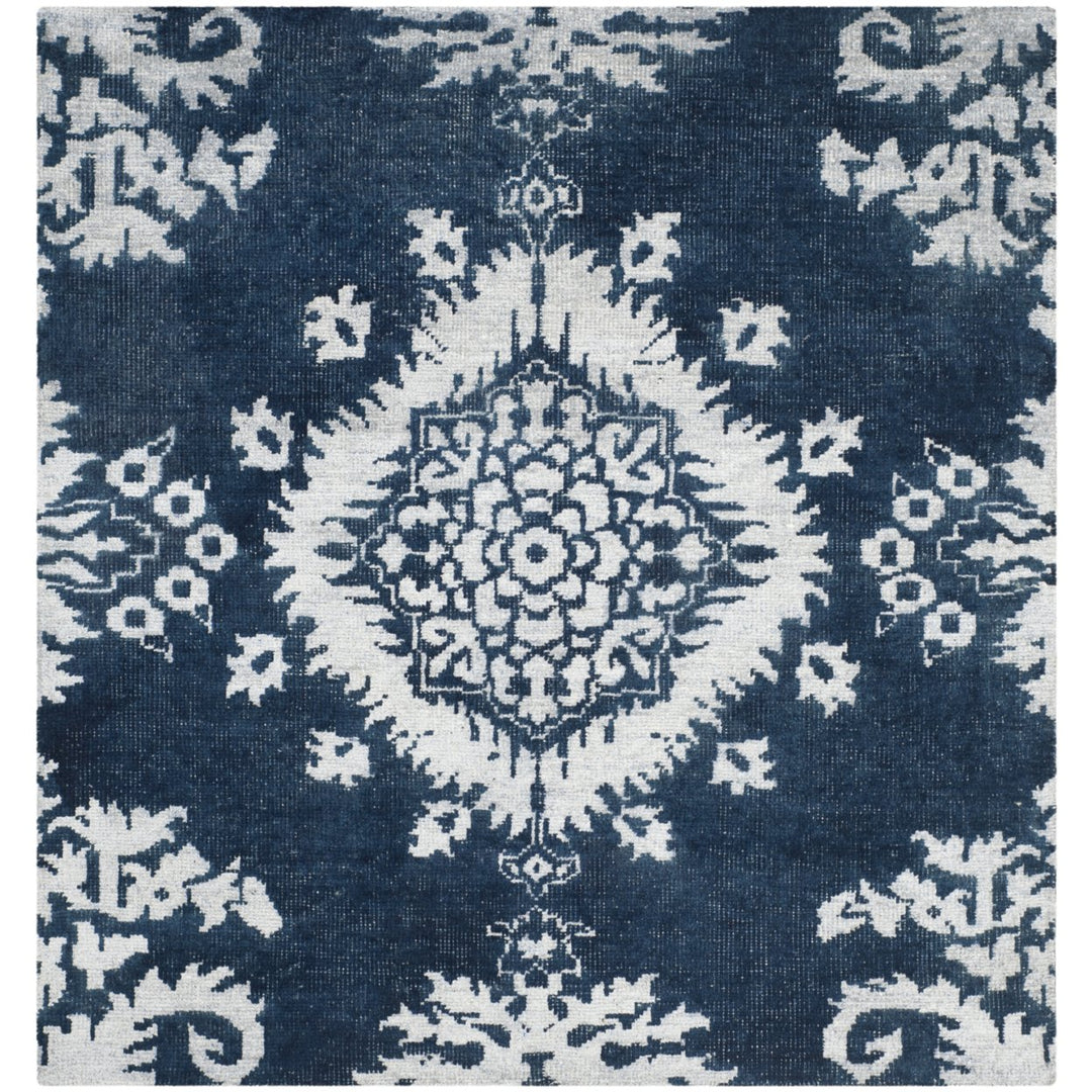 SAFAVIEH Stone Wash STW235B Hand-knotted Indigo Rug Image 9