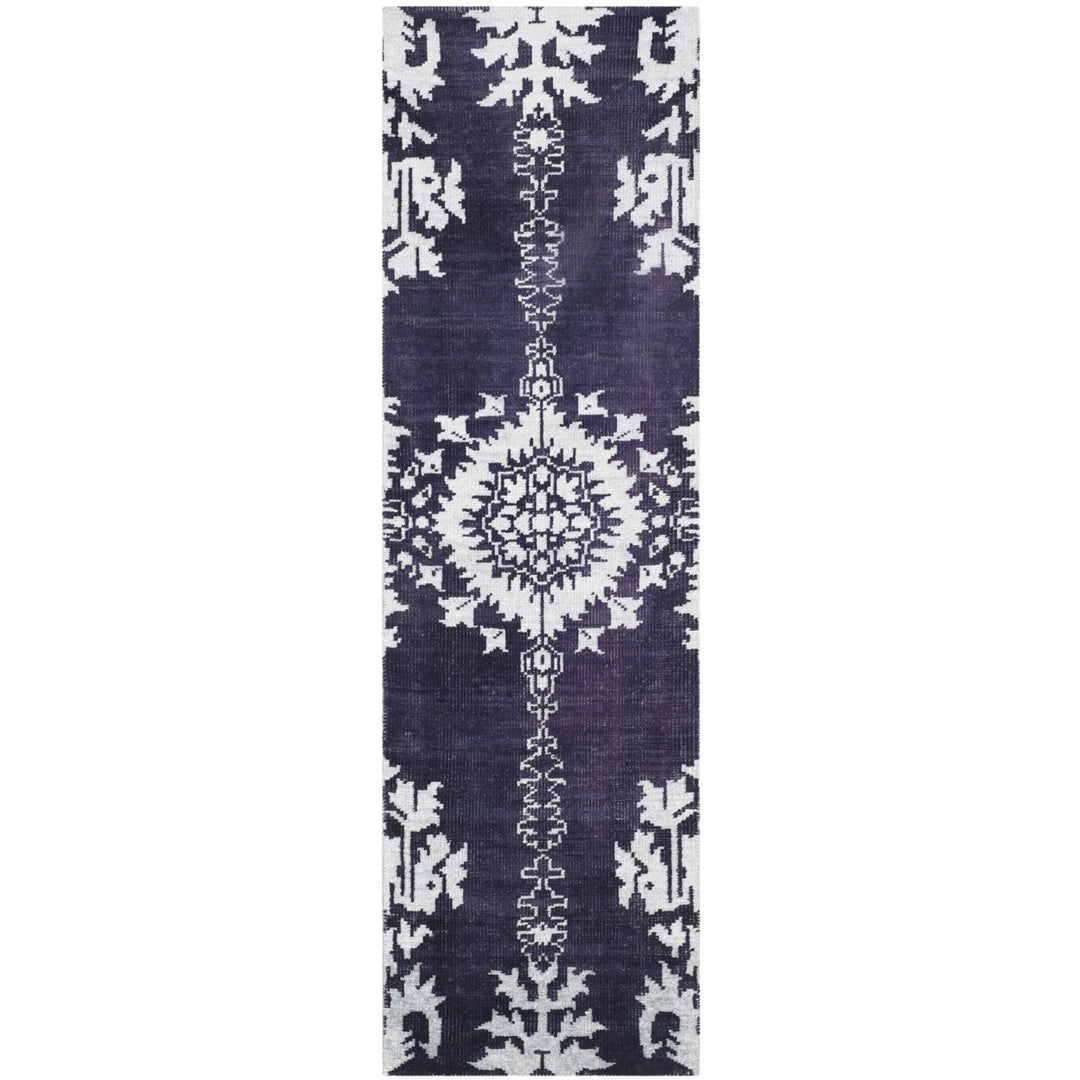 SAFAVIEH Stone Wash STW235K Hand-knotted Deep Purple Rug Image 1