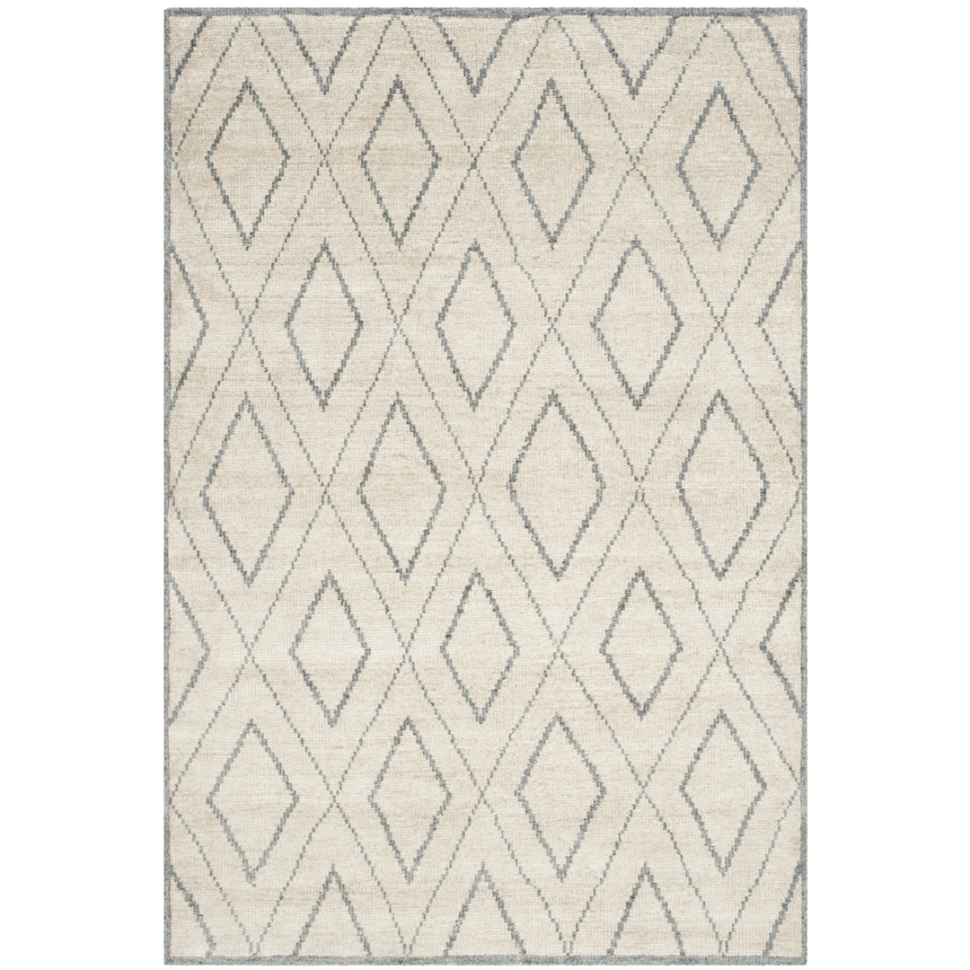 SAFAVIEH Stone Wash STW311A Hand-knotted Beige /Grey Rug Image 4