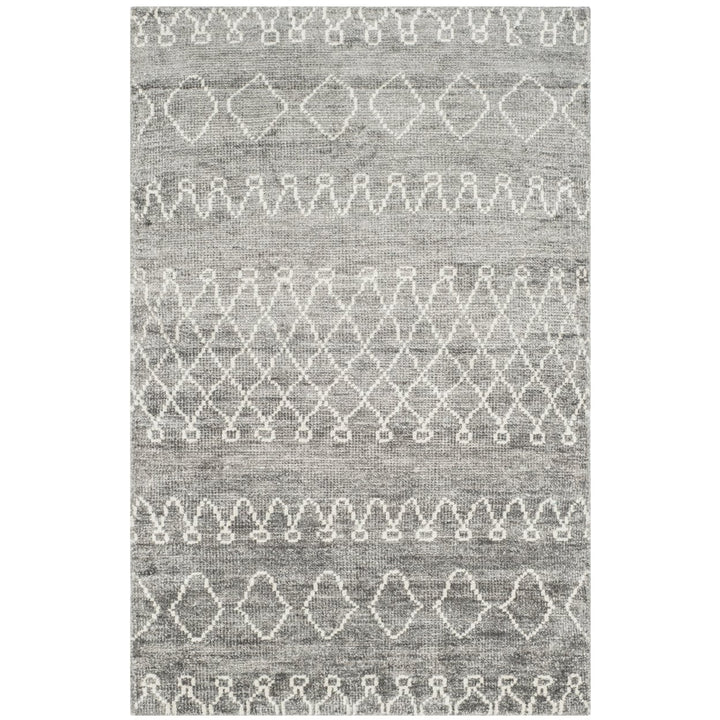 SAFAVIEH Stone Wash STW312A Hand-knotted Grey /Beige Rug Image 1