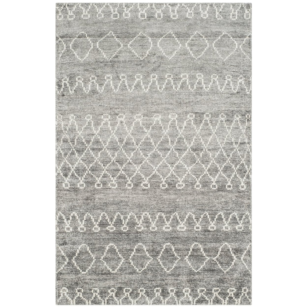 SAFAVIEH Stone Wash STW312A Hand-knotted Grey /Beige Rug Image 1
