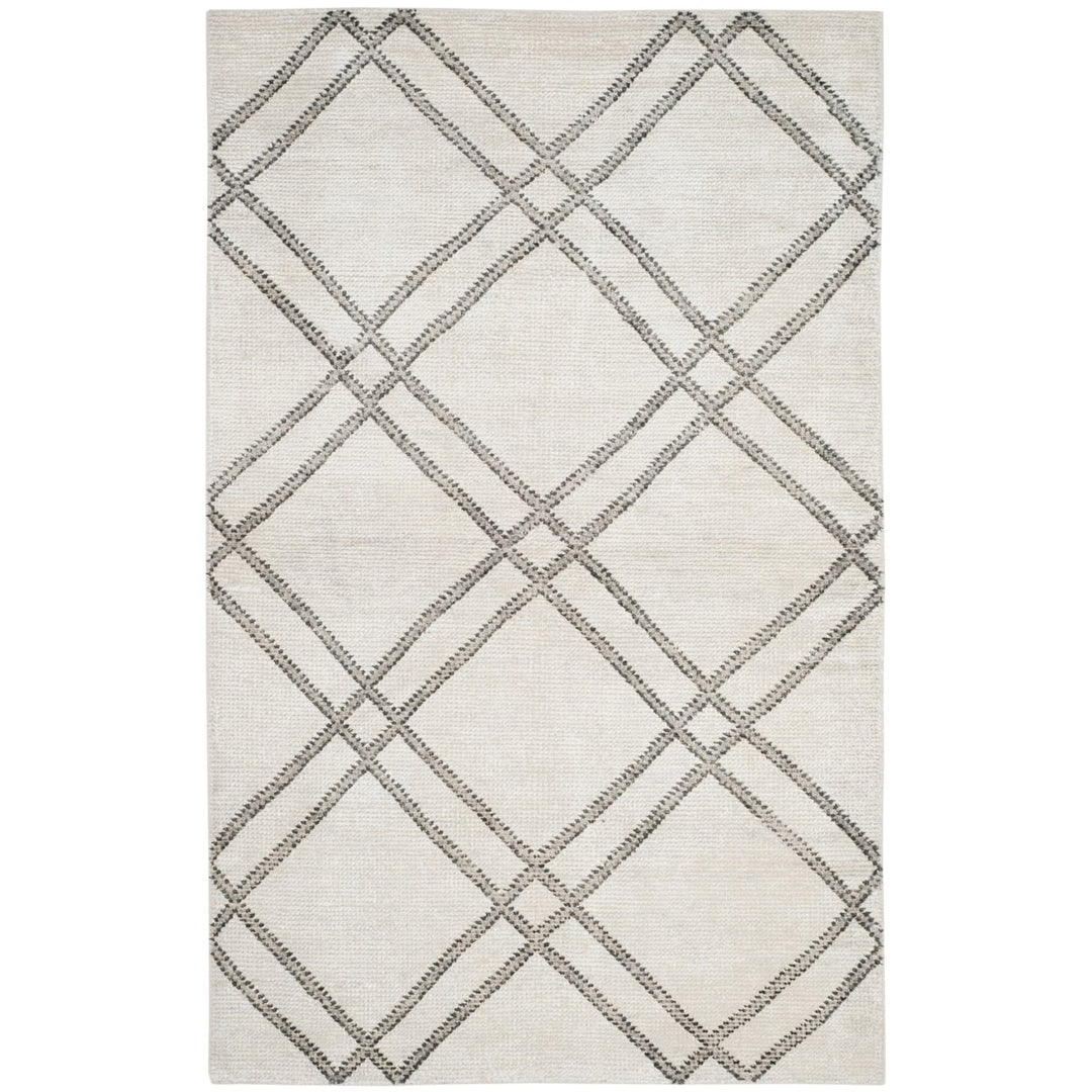 SAFAVIEH Stone Wash STW701C Hand-knotted Steel Grey Rug Image 1