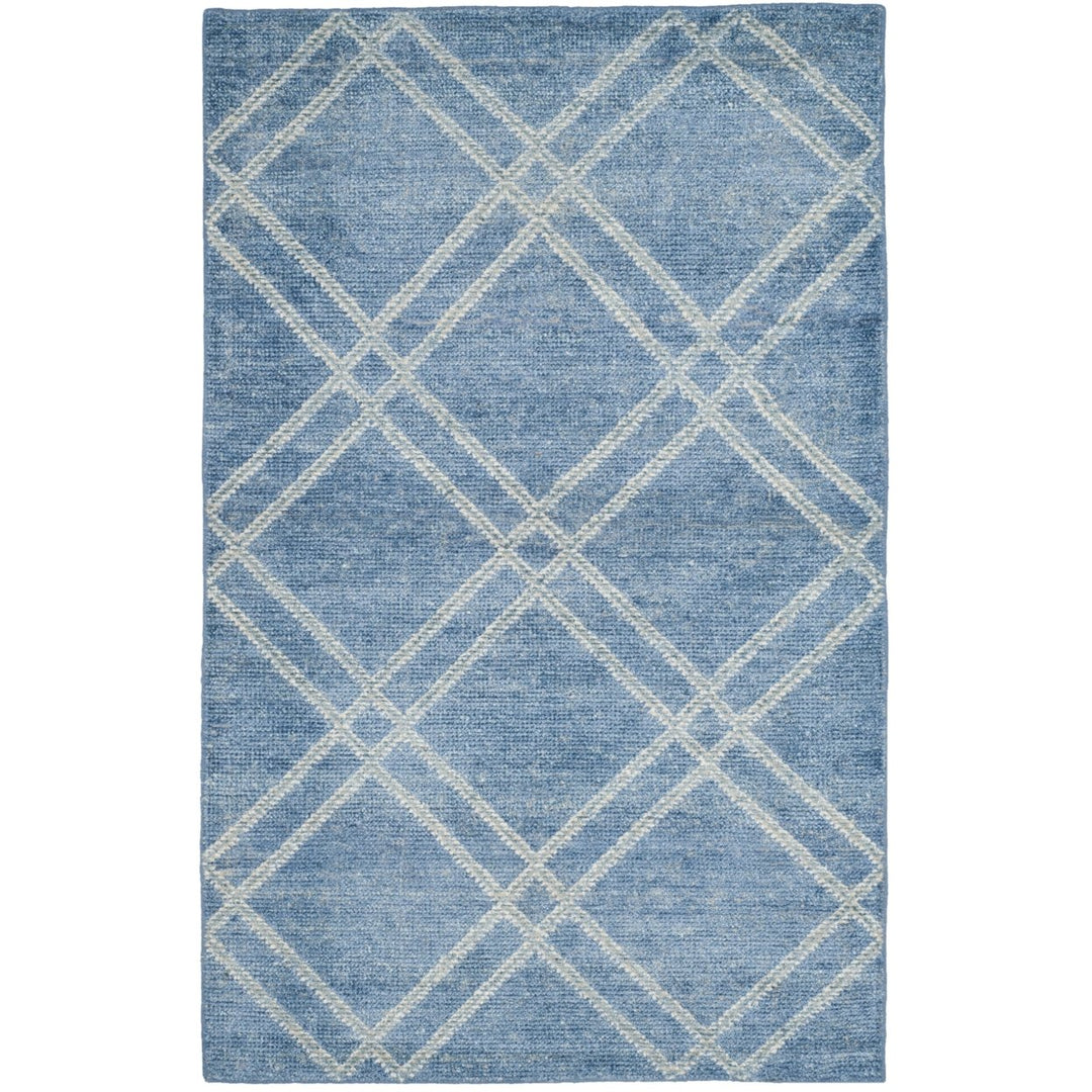 SAFAVIEH Stone Wash STW701D Hand-knotted Deep Blue Rug Image 2