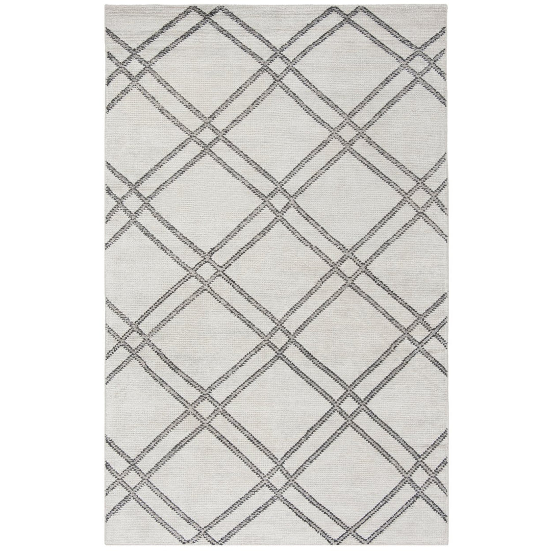 SAFAVIEH Stone Wash STW701C Hand-knotted Steel Grey Rug Image 1