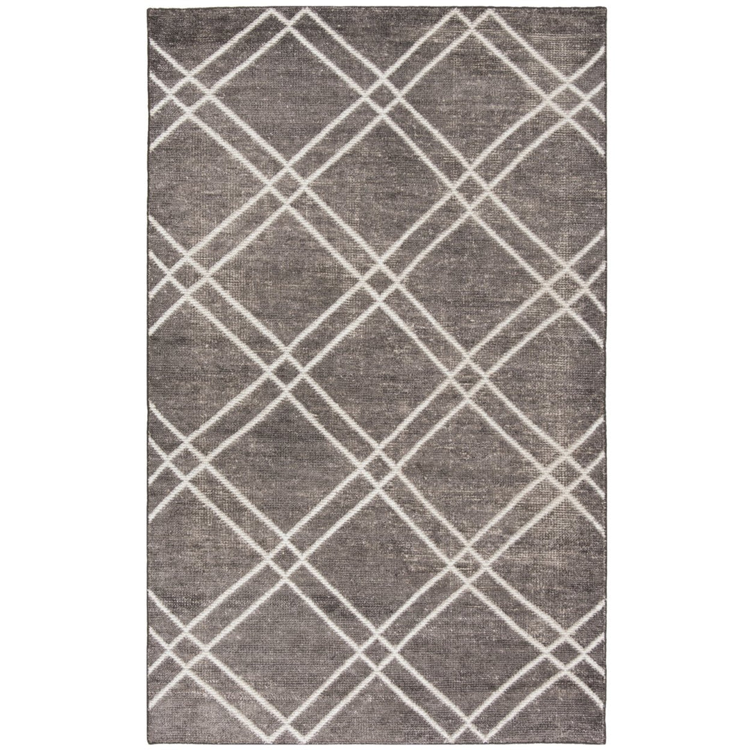 SAFAVIEH Stone Wash STW701E Hand-knotted Dark Grey Rug Image 1