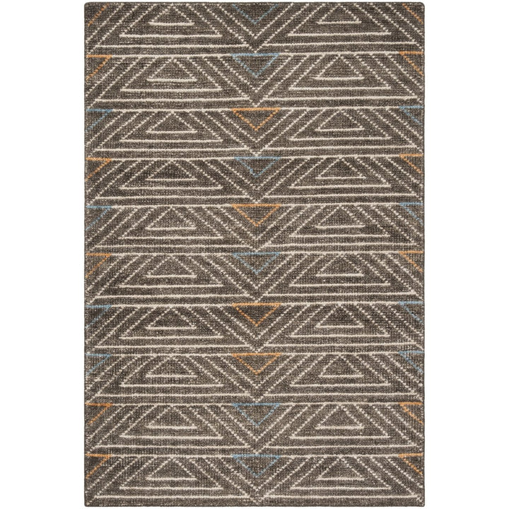 SAFAVIEH Stone Wash STW901A Dark Brown / Multi Rug Image 1