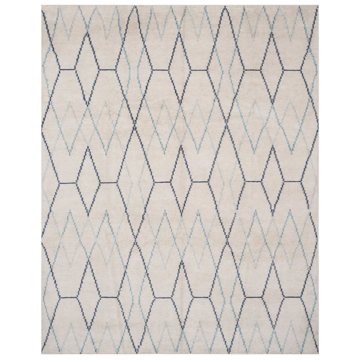 SAFAVIEH Stone Wash STW903A Hand-knotted Ivory /Blue Rug Image 5