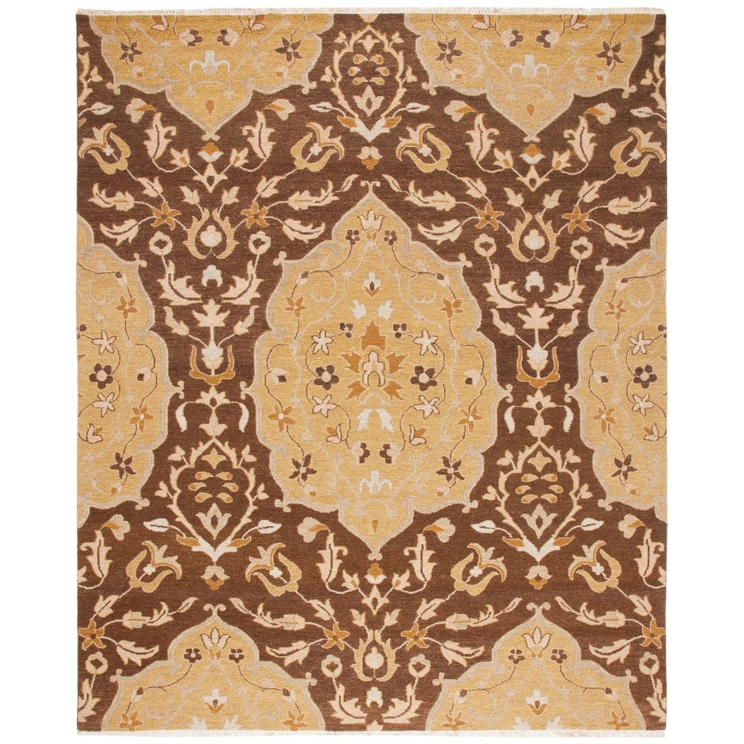 SAFAVIEH Sumak SUM421A Handmade Brown / Gold Rug Image 1