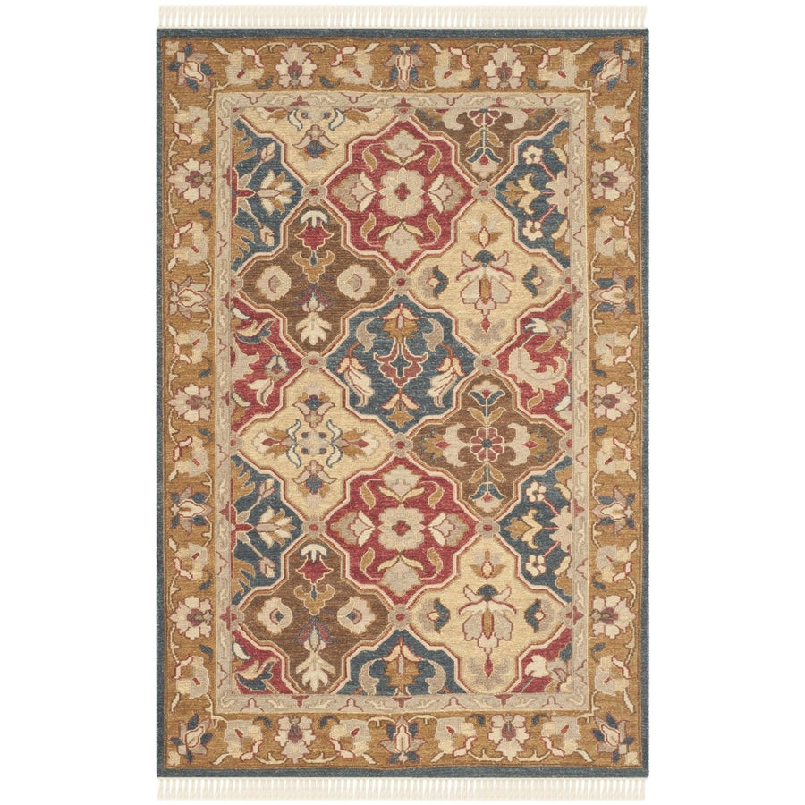 SAFAVIEH SUM431A Sumak Taupe / Multi Image 1