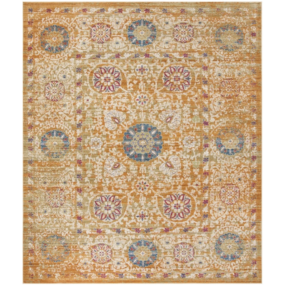 SAFAVIEH Sutton Collection SUT402C Gold / Ivory Rug Image 1