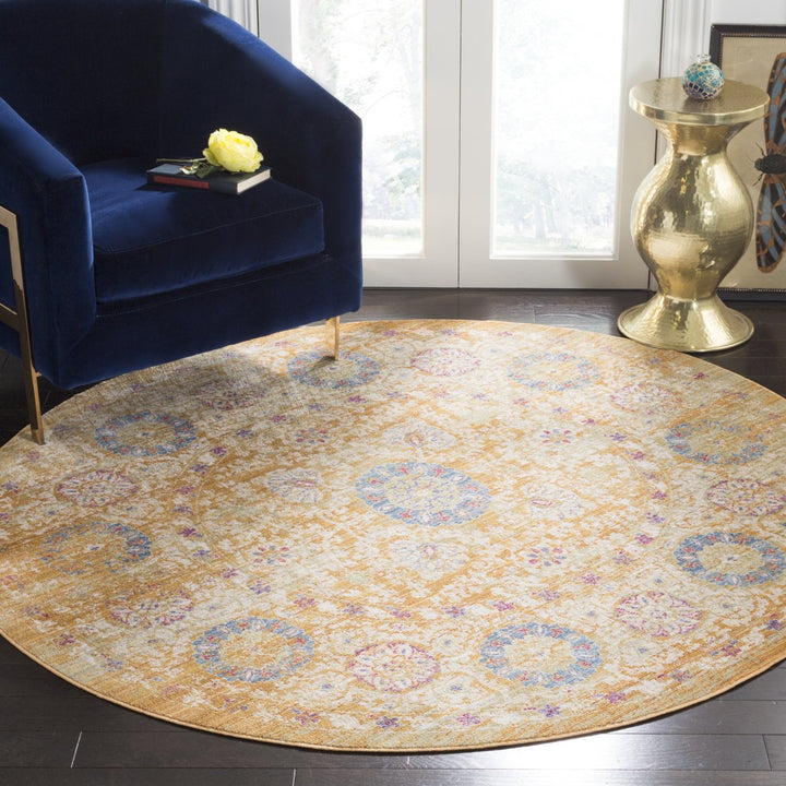 SAFAVIEH Sutton Collection SUT402C Gold / Ivory Rug Image 2