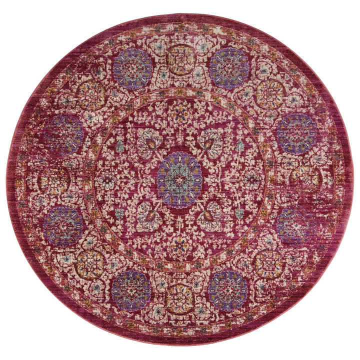 SAFAVIEH Sutton SUT402D Fuchsia / Ivory Rug Image 1