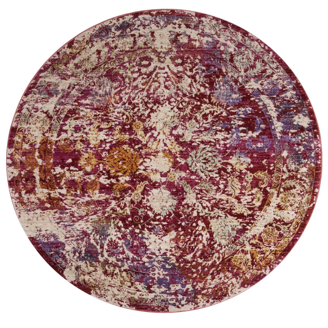 SAFAVIEH Sutton SUT403D Fuchsia / Ivory Rug Image 1