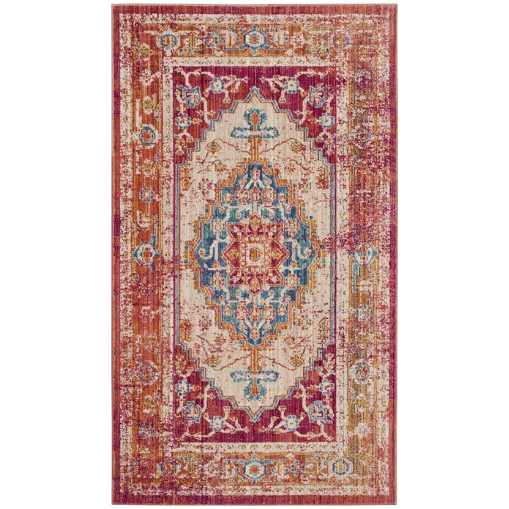 SAFAVIEH Sutton SUT404D Fuchsia / Ivory Rug Image 7