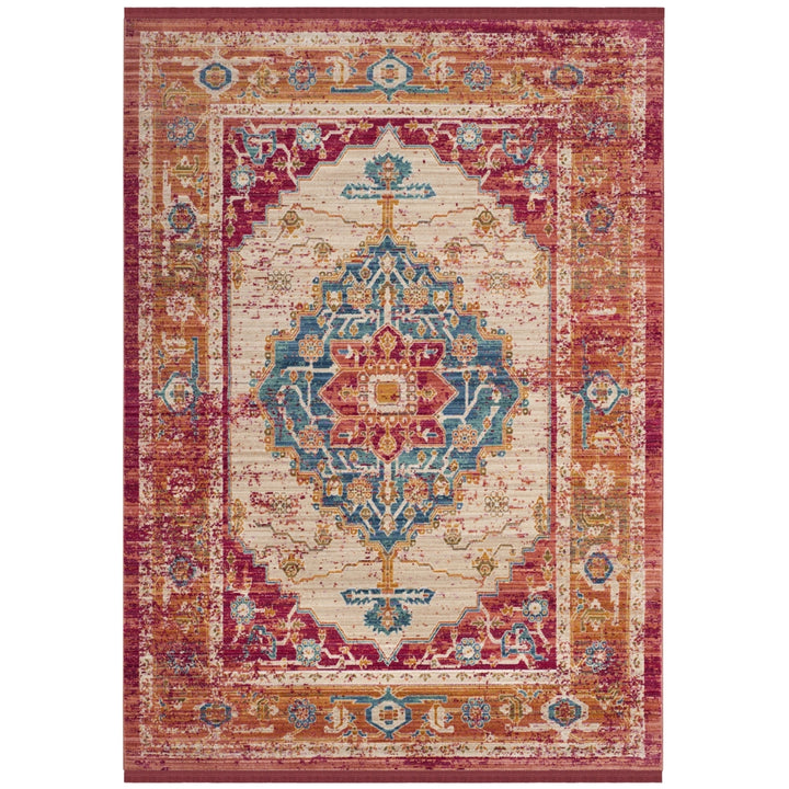 SAFAVIEH Sutton SUT404D Fuchsia / Ivory Rug Image 8