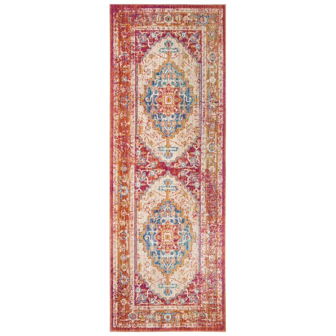 SAFAVIEH Sutton SUT404D Fuchsia / Ivory Rug Image 9