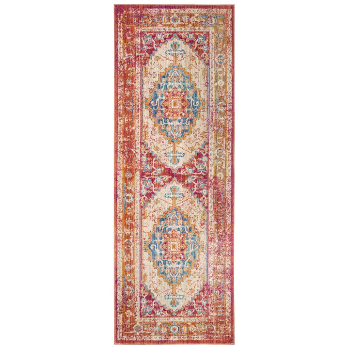 SAFAVIEH Sutton SUT404D Fuchsia / Ivory Rug Image 1