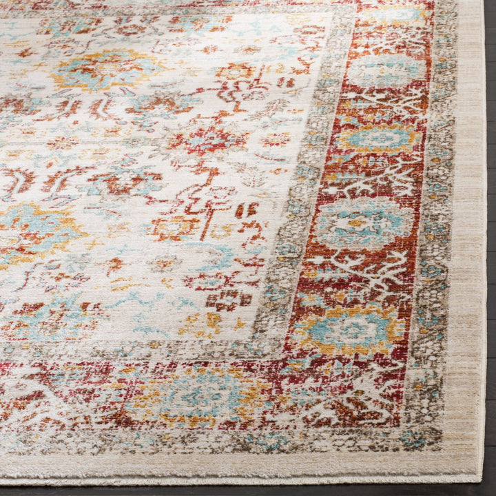 SAFAVIEH Sutton Collection SUT405L Ivory / Brick Rug Image 6