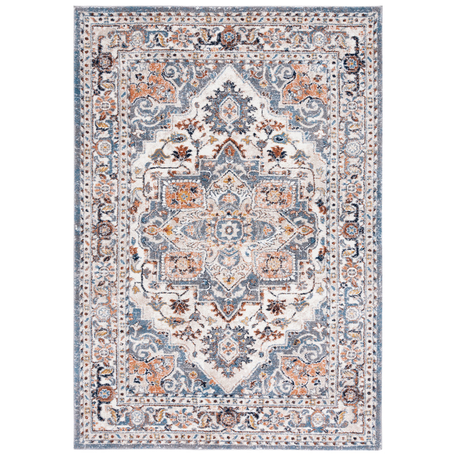 SAFAVIEH Symphony Collection SYH621A Ivory / Grey Rug Image 1