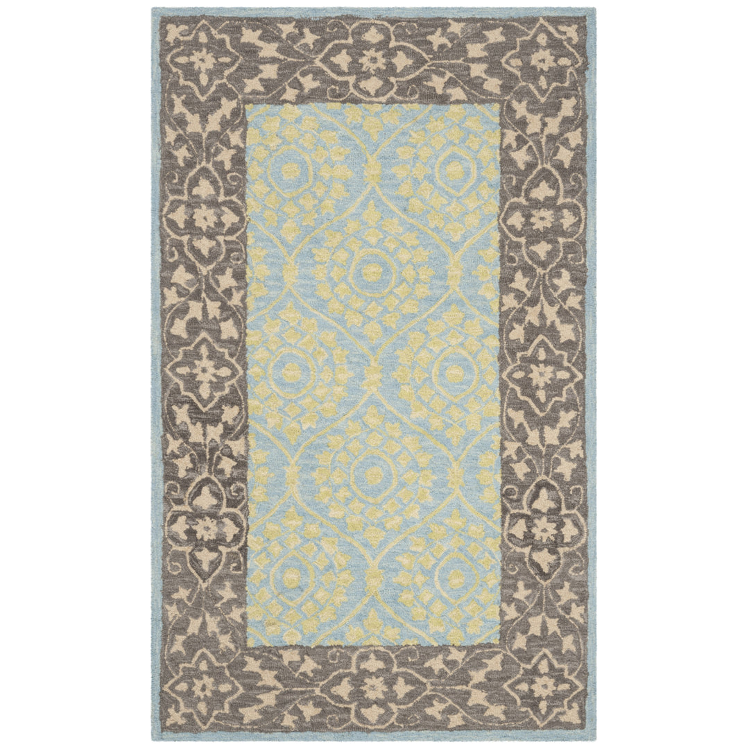 SAFAVIEH Suzani SZN103A Hand-hooked Taupe / Pink Rug Image 9