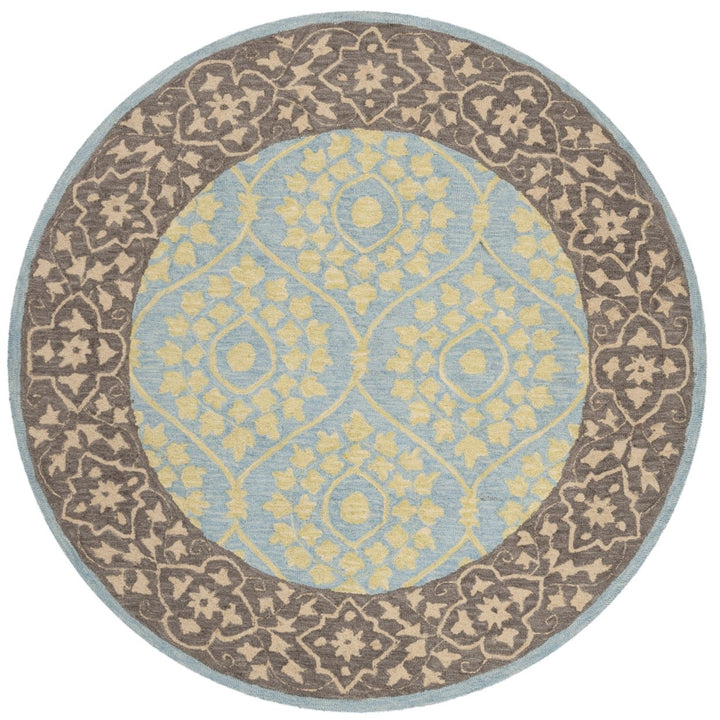 SAFAVIEH Suzani SZN104A Chocolate / Yellow Rug Image 4