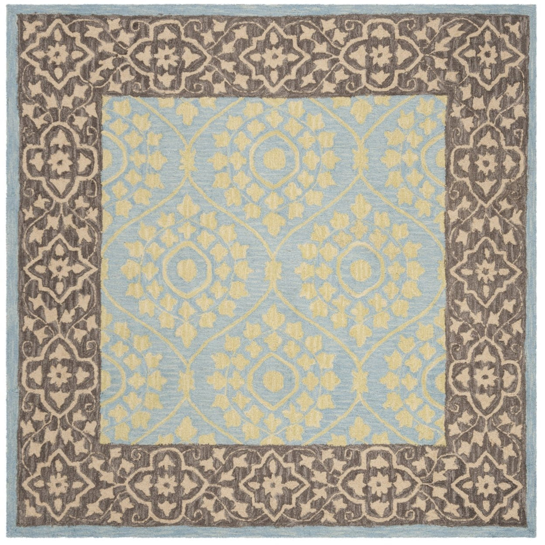 SAFAVIEH Suzani SZN104A Chocolate / Yellow Rug Image 6