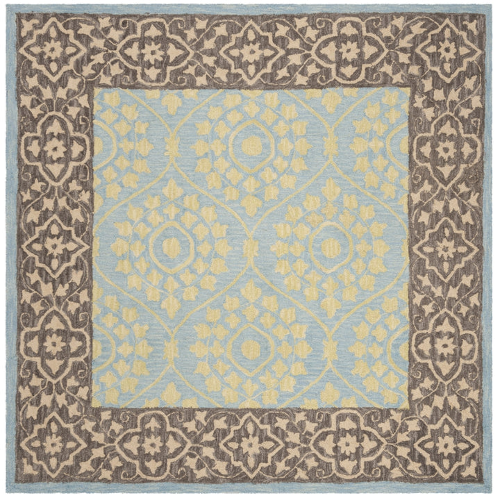 SAFAVIEH Suzani SZN104A Chocolate / Yellow Rug Image 6