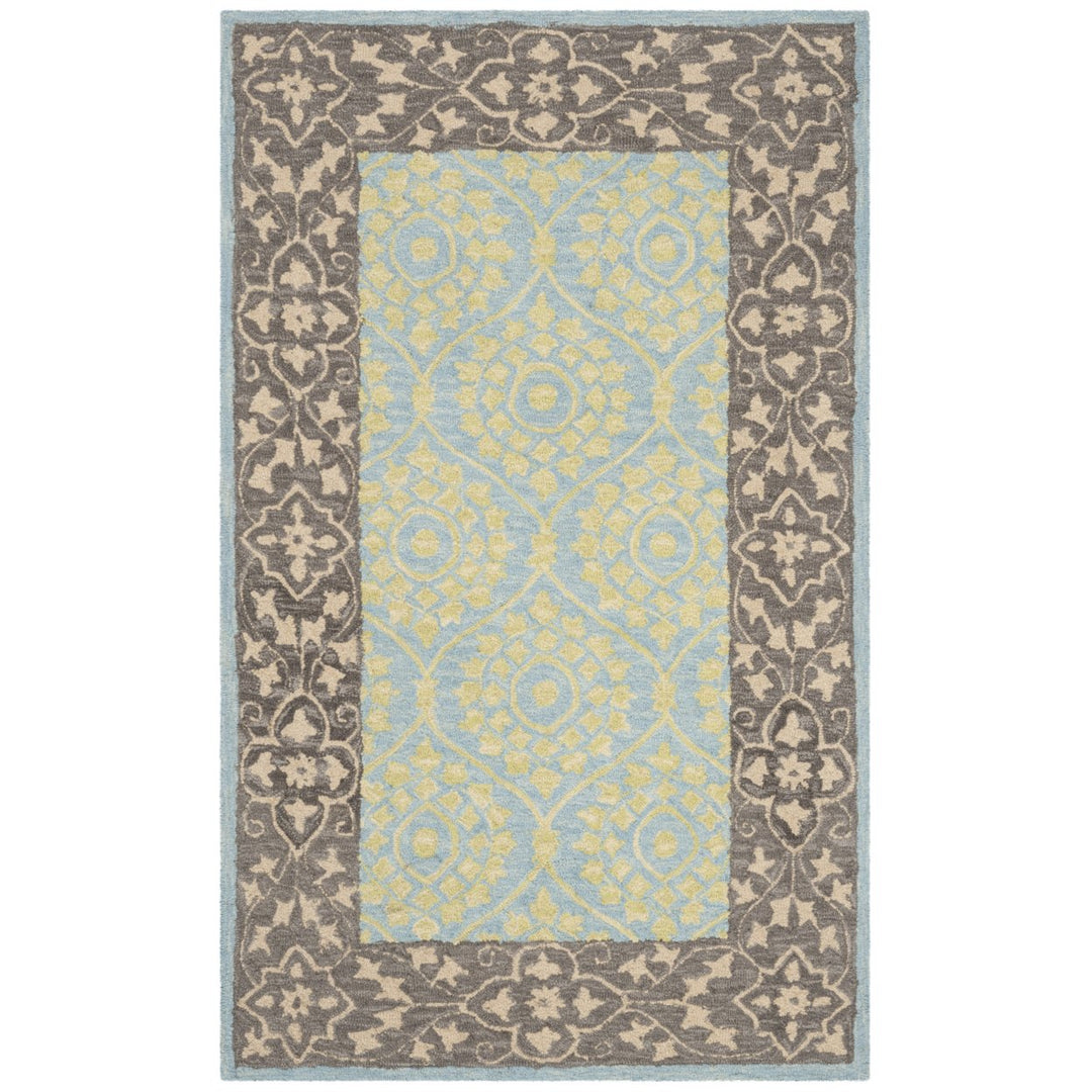 SAFAVIEH Suzani SZN104A Chocolate / Yellow Rug Image 1