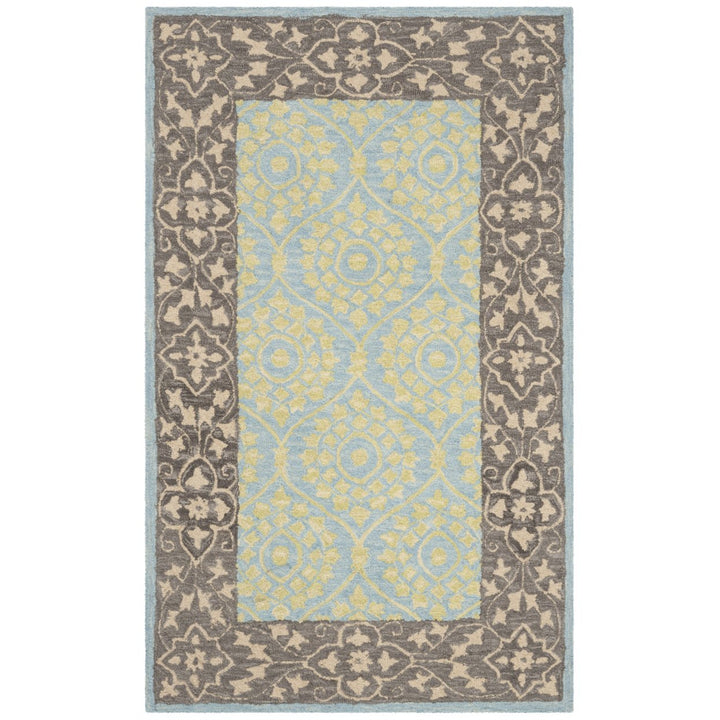 SAFAVIEH Suzani SZN104A Chocolate / Yellow Rug Image 1