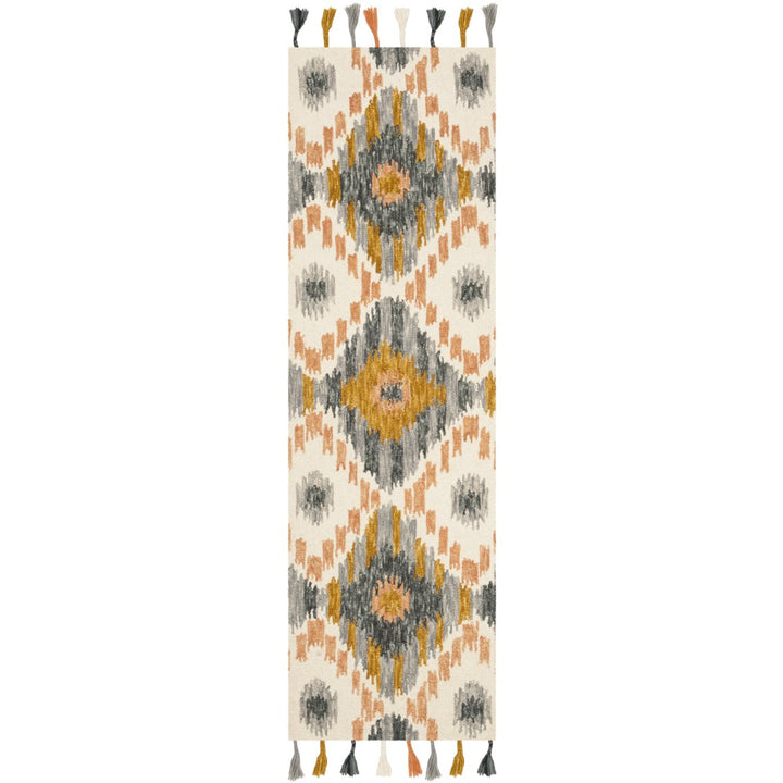 SAFAVIEH Suzani SZN201A Hand-hooked Ivory / Gold Rug Image 1