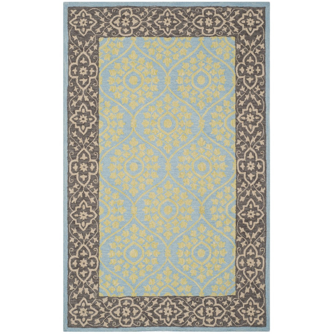 SAFAVIEH Suzani SZN104A Chocolate / Yellow Rug Image 1