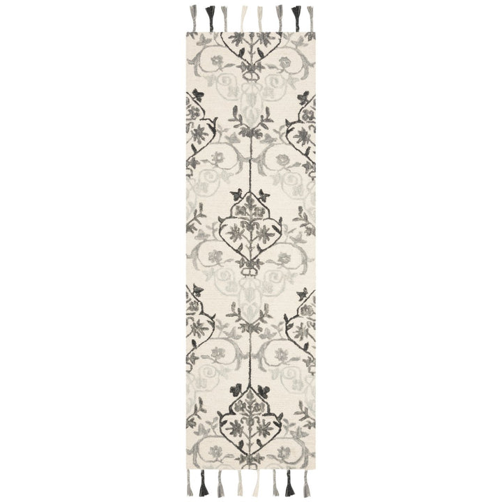 SAFAVIEH Suzani SZN204A Hand-hooked Ivory / Grey Rug Image 1