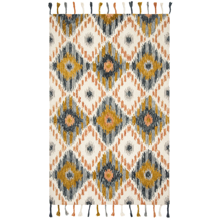 SAFAVIEH Suzani SZN201A Hand-hooked Ivory / Gold Rug Image 8