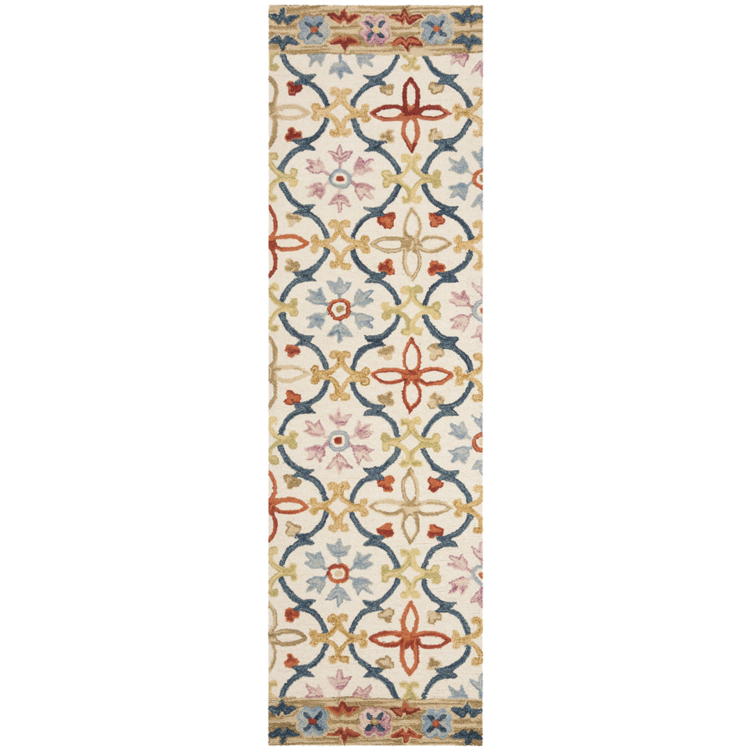 SAFAVIEH Suzani SZN310B Hand-hooked Ivory / Multi Rug Image 3