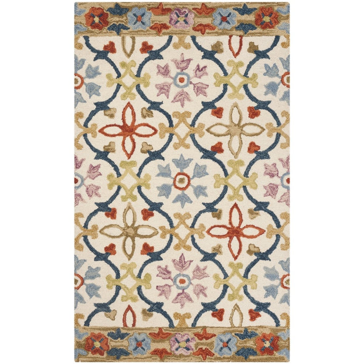 SAFAVIEH Suzani SZN310B Hand-hooked Ivory / Multi Rug Image 1