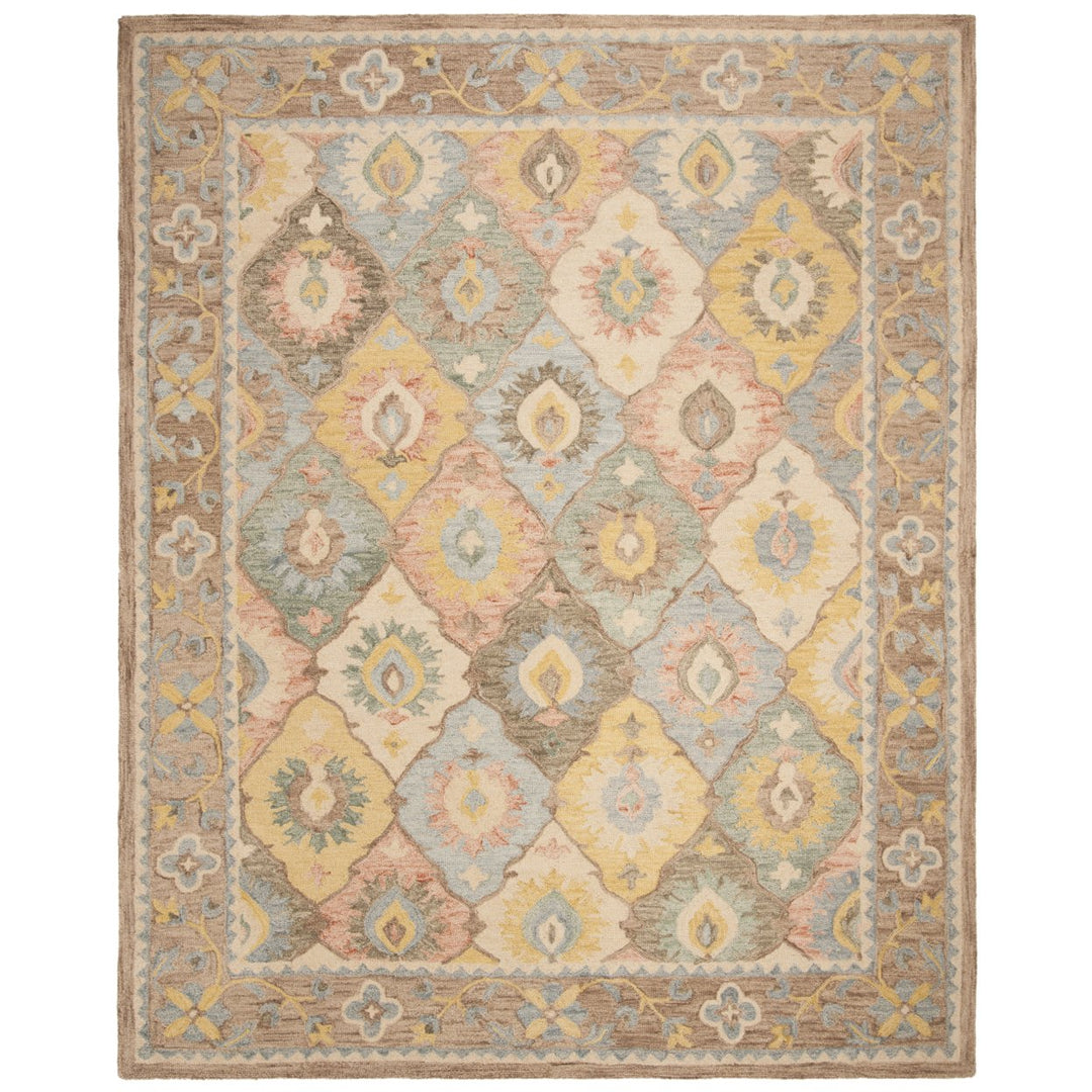 SAFAVIEH Suzani SZN317A Hand-hooked Ivory / Multi Rug Image 1