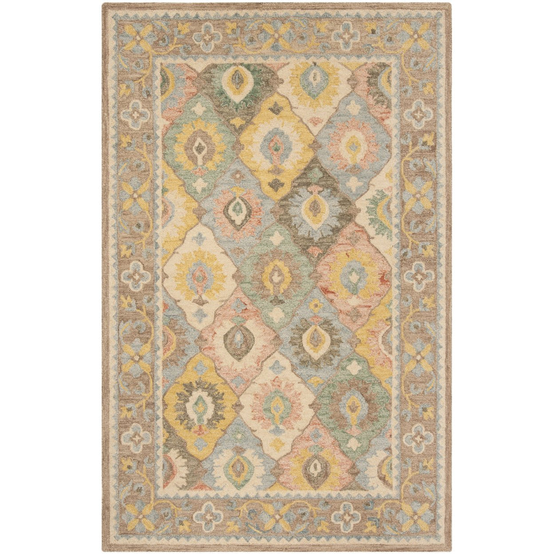 SAFAVIEH Suzani SZN317A Hand-hooked Ivory / Multi Rug Image 6