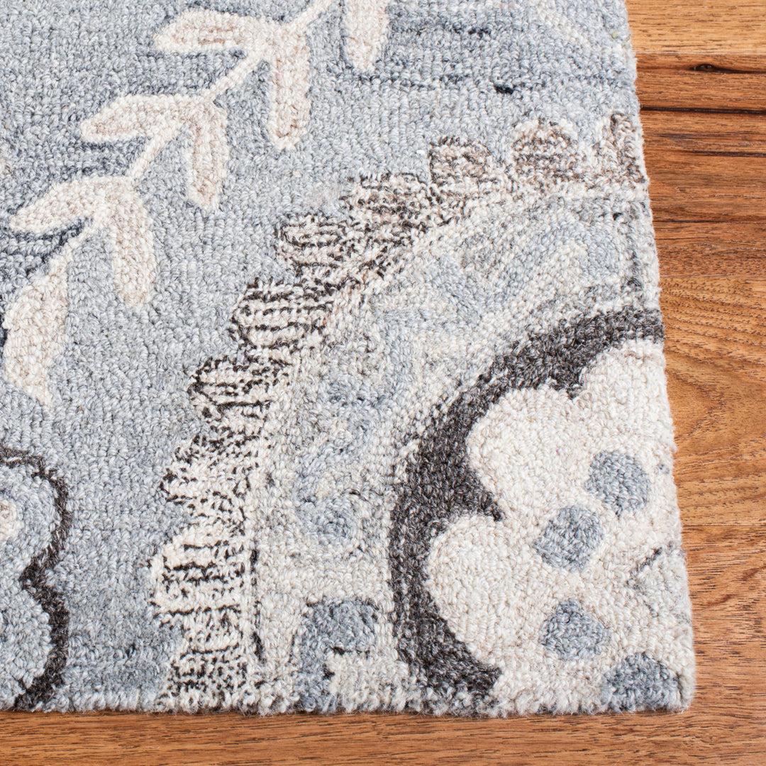 SAFAVIEH Suzani Collection SZN334F Handmade Grey Rug Image 7