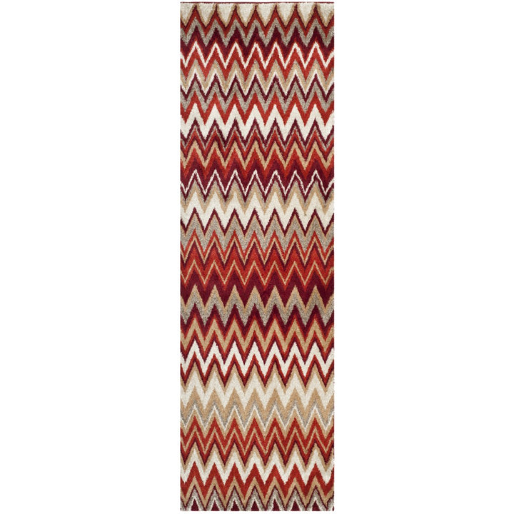 SAFAVIEH Tahoe Collection TAH477B Beige / Terracotta Rug Image 3