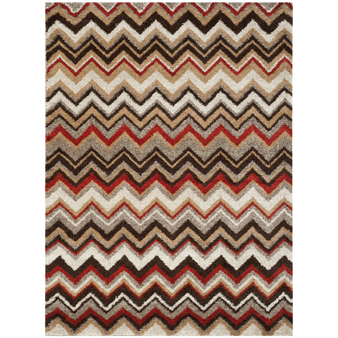 SAFAVIEH Tahoe Collection TAH477G Beige / Brown Rug Image 1