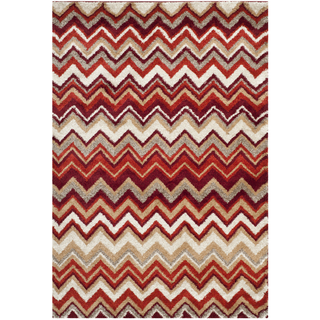 SAFAVIEH Tahoe Collection TAH477B Beige / Terracotta Rug Image 8