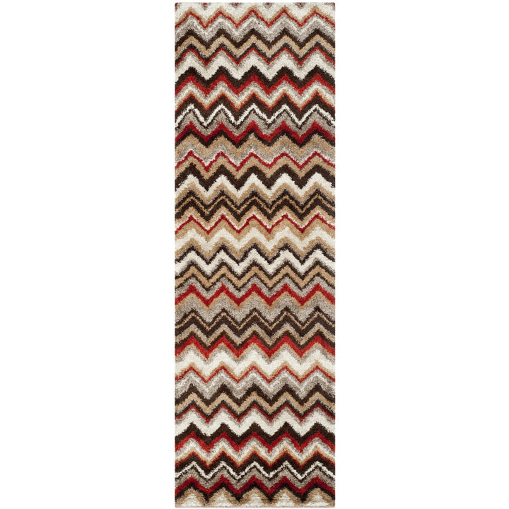 SAFAVIEH Tahoe Collection TAH477G Beige / Brown Rug Image 3