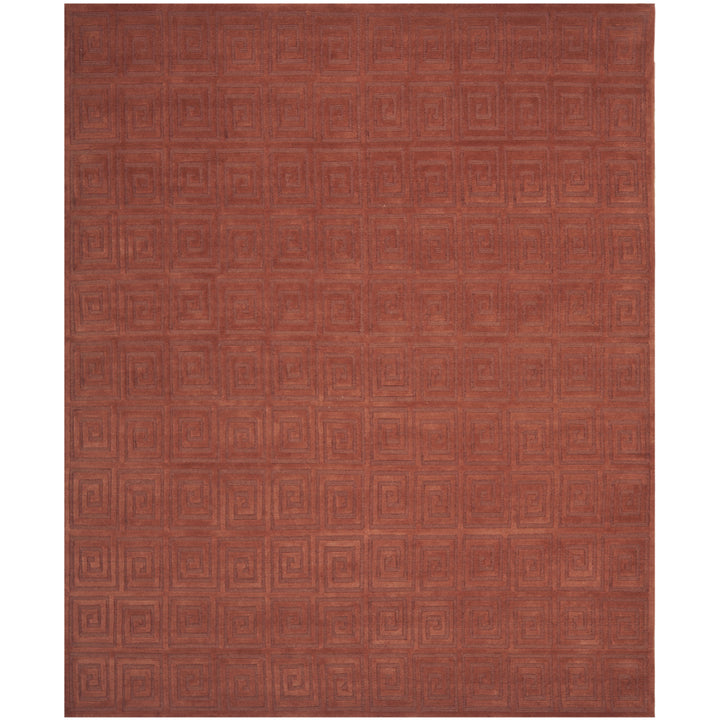 SAFAVIEH Tibetan Collection TB108D Hand-knotted Rust Rug Image 1