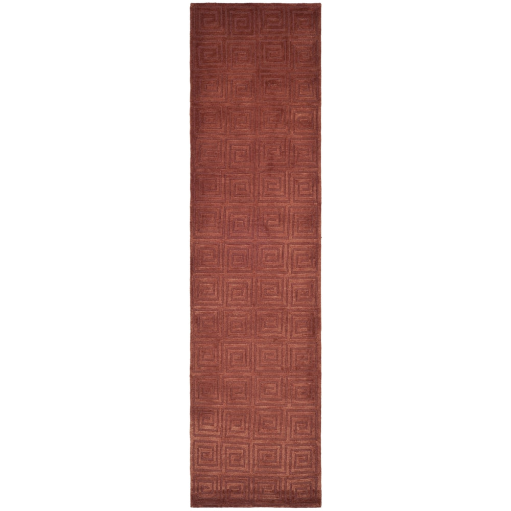 SAFAVIEH Tibetan Collection TB108D Hand-knotted Rust Rug Image 2