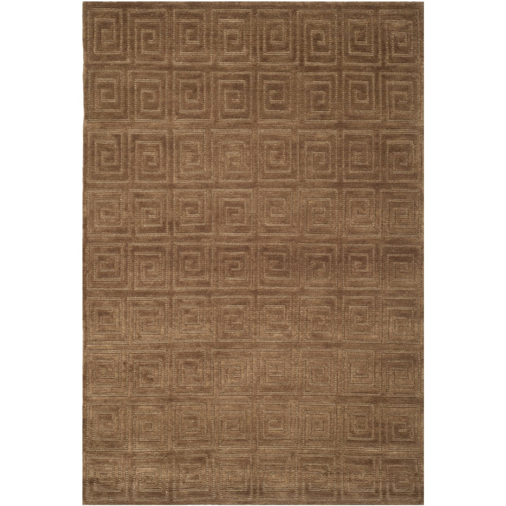 SAFAVIEH Tibetan TB108Y Hand-knotted Chocolate Rug Image 2