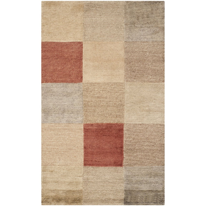 SAFAVIEH Tibetan Collection TB508A Hand-knotted Multi Rug Image 1