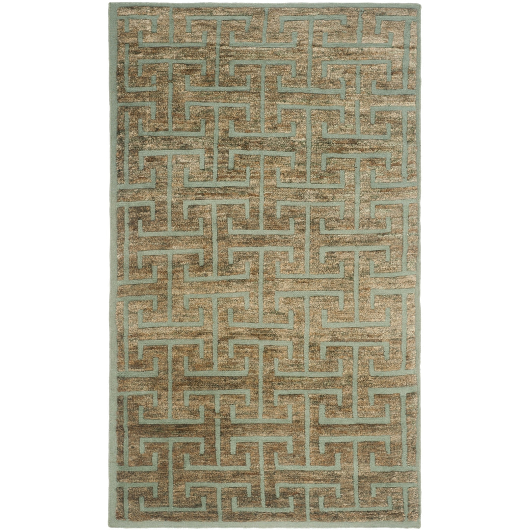 SAFAVIEH Tangier Collection TGR417D Blue / Beige Rug Image 4